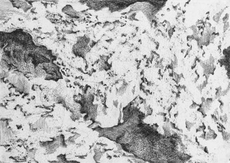 Serie ausencia Nro. 4. Grafito 21x29 cm. Año 2019.