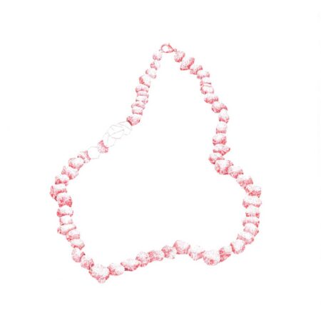 Collar de piedras del monte. Tinta sobre papel 35x35cm. Año 2020/1.