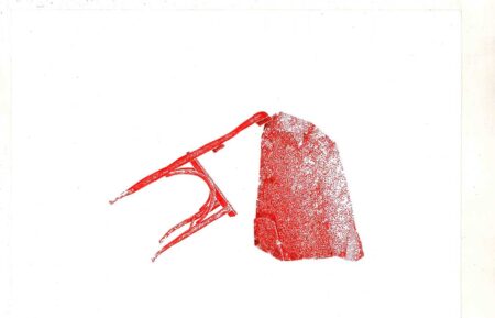 Contemplación (y resistencia) IV. Tinta sobre papel 17,5x25cm. Año 2020.