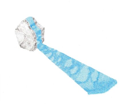 El camino. Tinta y lápiz sobre papel 25x30cm. Año 2020.