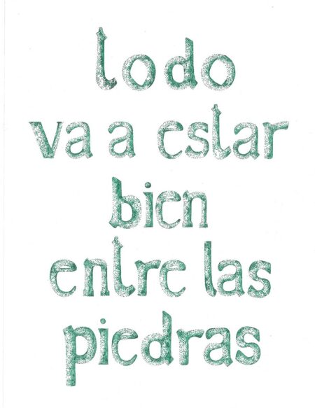 Escrito. Tinta sobre papel 25x17,5. Año 2020.