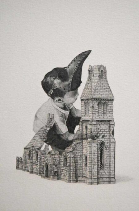 Sin título Nro. 6. Grafito sobre papel 36x28 cm. Año 2019