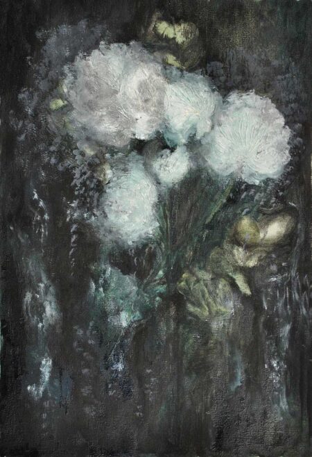 Sepulcro. Óleo sobre tela 35,5x25 cm. Año 2020.