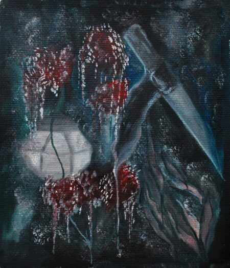 Sin título. Óleo sobre tela 15x17 cm. Año 2020.