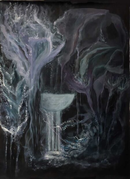 Vapor flotante. Óleo sobre tela 150x120 cm. Año 2020.