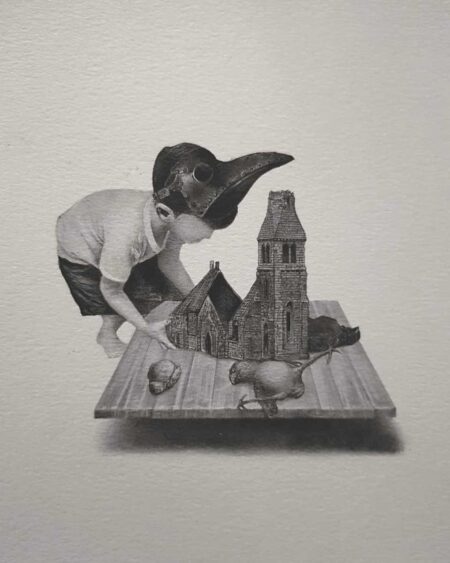 Sin título. Grafito sobre papel 29x19 cm. Año 2020.